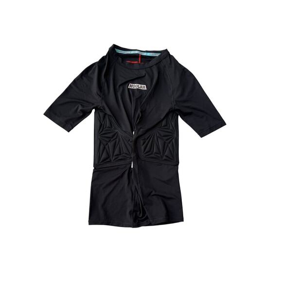 Moolah Women's Black Padded Compression Basketball Top Size M - Picture 4 of 7